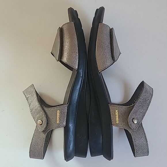 Mephisto Pattie Comfort Sandal Taupe Gold Size 41 - Picture 9 of 16